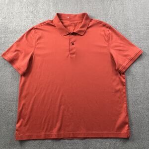 UNTUCKit Polo Shirt Adult 2XL XXL Red Short Sleeve Casual Preppy Men's